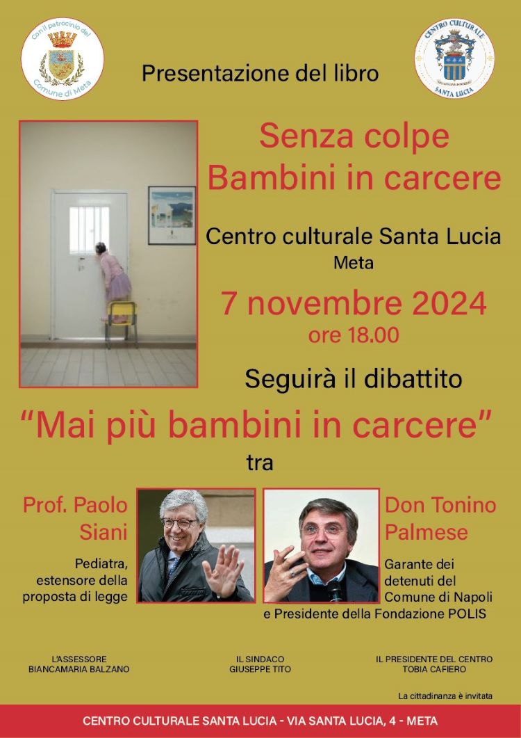 Presentazione del libro: Senza Colpe bambini in carcere